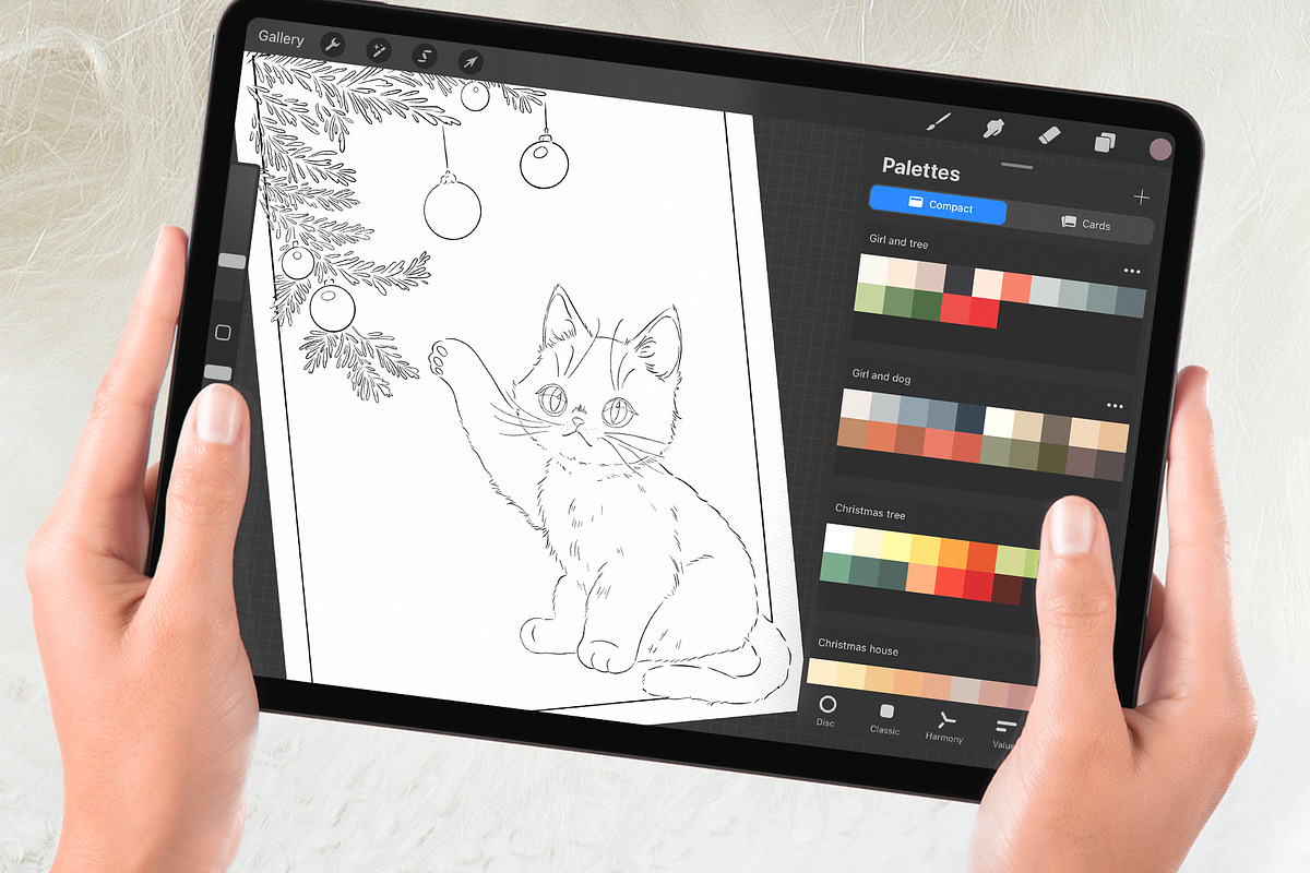 Winter Holidays Coloring Pages, a Seasonal Illustration by Deveze Art & Co (Photo 6 of 7)