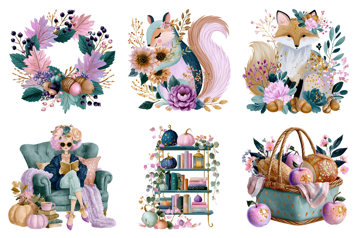Fall Cottagecore Clipart Set, a Seasonal Illustration by Daily.Designs (Photo 5 of 5)