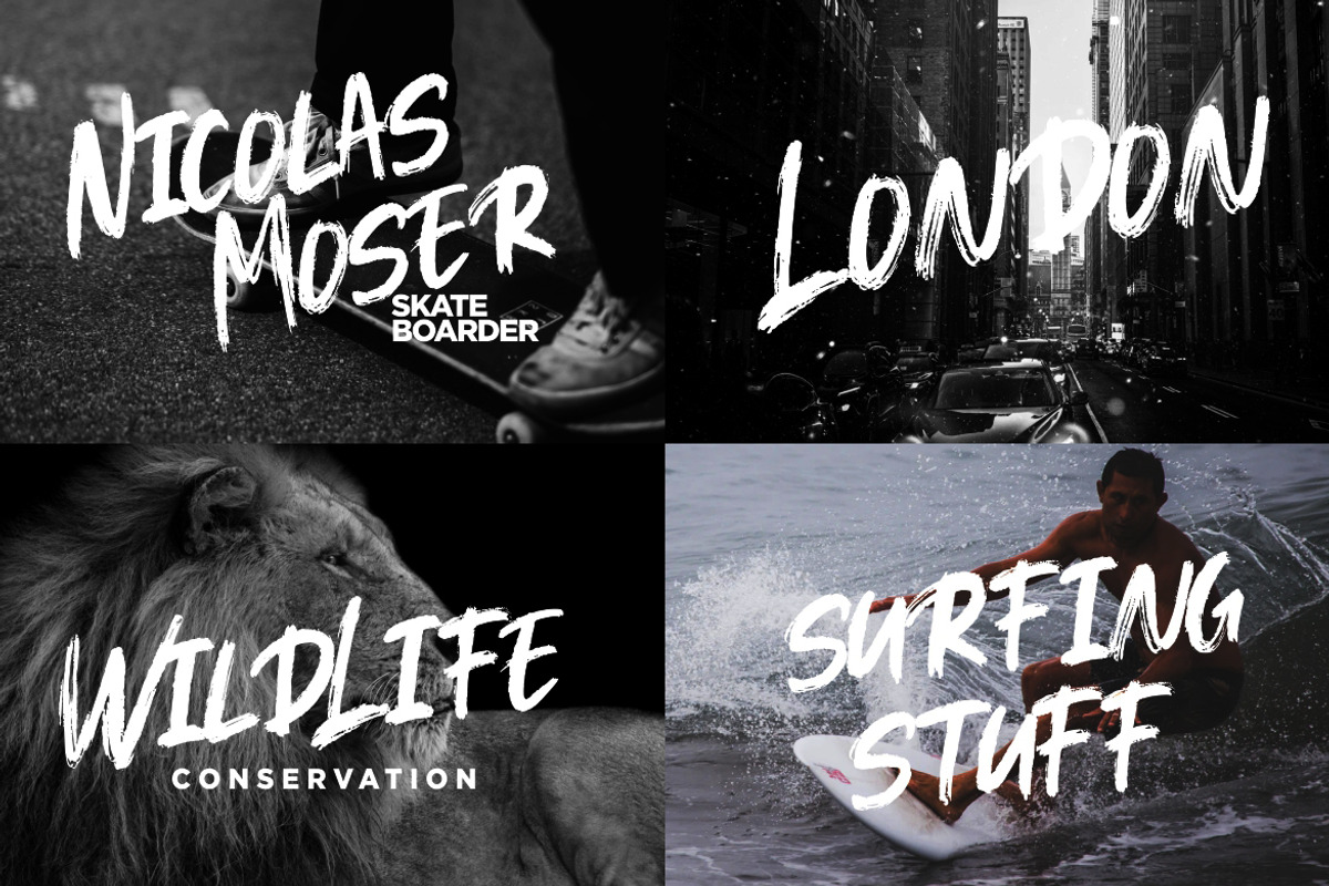 Sadhise Brush Business Font preview 5