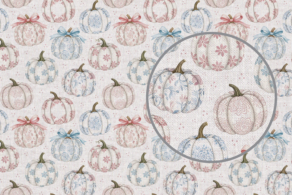 Autumn Pumpkins Seamless Pattern, a Pattern Graphic by Kreeya Art Shop (Photo 7 of 12)