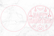 Happy Haunting Halloween Sign SVG, an Object Graphic by Rose Art (Thumbnail 3 of 3)