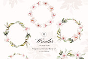 Magnolia watercolor floral set, a Decorative Illustration by Yuliia Lashevska (Thumbnail 6 of 13)