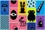 Odd Parade. Easter and humanoid eyes, a Background Graphic by AI Petr Creative Agency (Thumbnail 3 of 7)