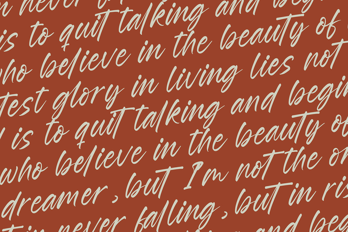 Esylon Sparted Bold Brush Type Font, a Script Font by Letterena Studios Script (Photo 17 of 20)