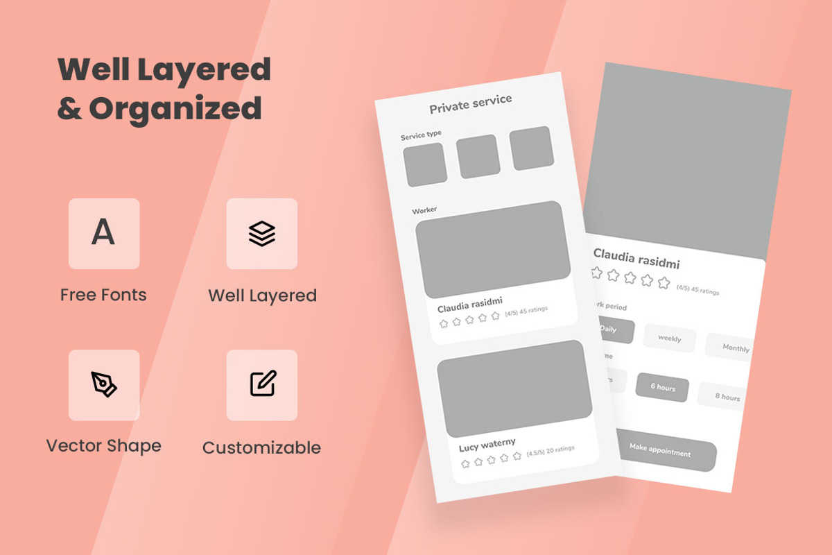 Laundry Service Wireframe Apps, a Websites & App Template by INSPR STD (Photo 7 of 11)