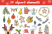 Winter Holiday Graphics Set, a Decorative Illustration by Anna Krestiannykova (Thumbnail 9 of 15)