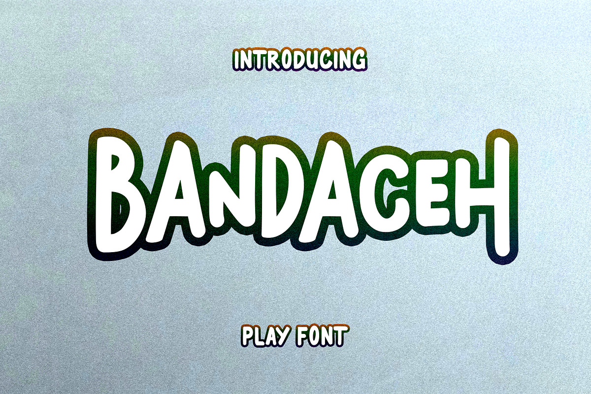 Bandaceh, a Font by Sulthan Studio (Photo 1 of 9)