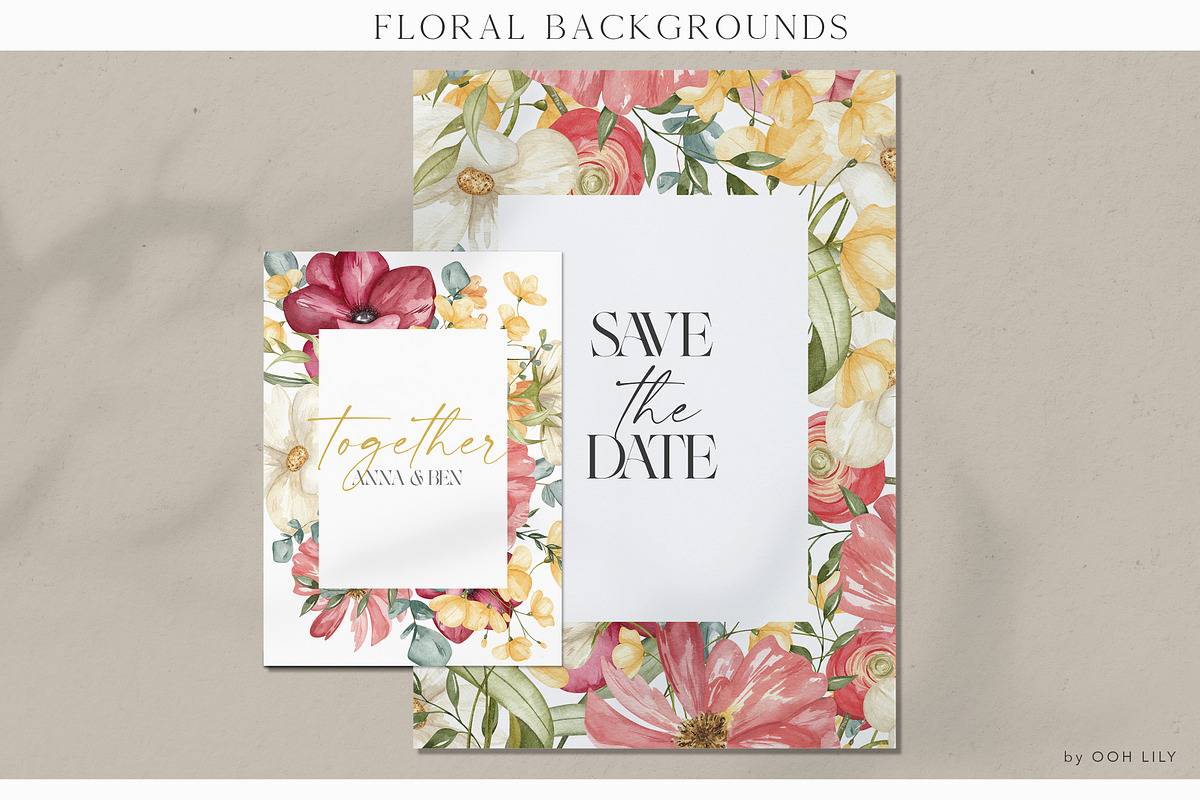 HONEY FLOWERS. watercolor collection, a Decorative Illustration by Ooh Lily (Photo 8 of 15)