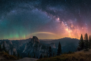 Night sky view over Yosemite Park, a Photo by Beautiful things