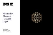 Minimalist Abstract Hexagon Logo, a Branding & Logo Template by Luxury Logos (Thumbnail 1 of 4)