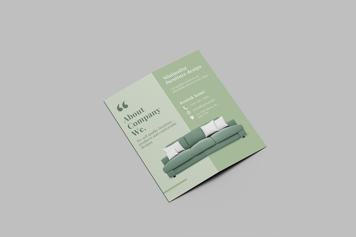 Bifold DL Brochure Mockups, a Books & Magazine Mockup by Ataku Design (Photo 5 of 6)