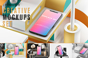 iPhone X Creative Mockups Set, an iPhone Mockup by As Good As Possible (Thumbnail 1 of 16)