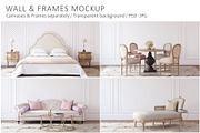FRENCH STYLE Wall&Frame Mockups, a Poster Template by MyHomeMockups (Thumbnail 1 of 12)