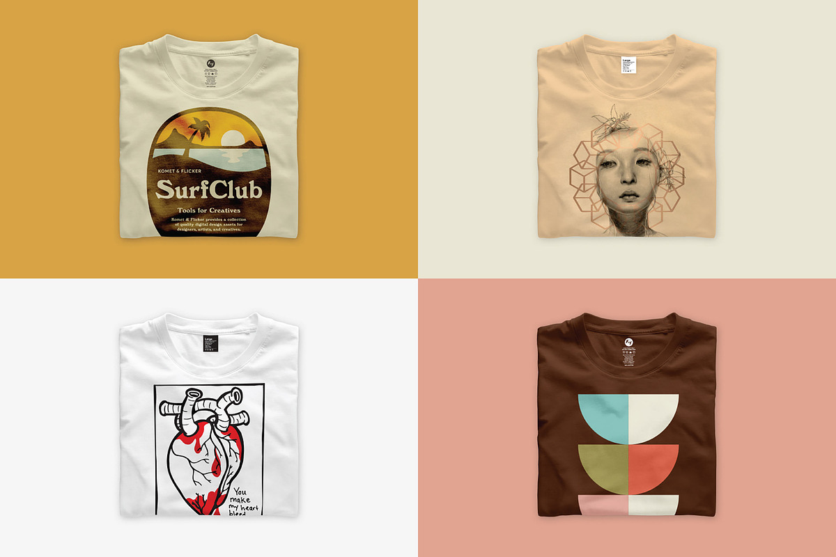 Awesome Apparel Mockups Bundle, a Shirt Mockup by Komet & Flicker (Photo 5 of 14)