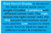 Biwa Stencil Display, a Sans Serif Font by Wordshape (Thumbnail 1 of 6)