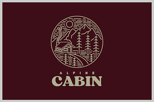 Mountain House Cabin Logo