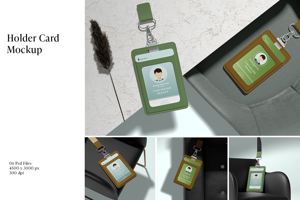 ID Card Holder Mockup, an Advertising Mockup by Graphicbars (Photo 1 of 8)