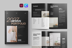 Design Portfolio Canva Templates, a Brochure Template by Pixelpick