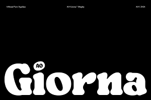 AO Giorna - Bold Display Font