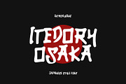 Itedory Osaka - Japanese Style Font, a Sans Serif Font by Agung Kreatif (Thumbnail 1 of 5)