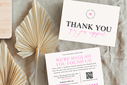 Editable Thank You Card Template, a Card Template by Elegant_Studio44 (Thumbnail 3 of 5)