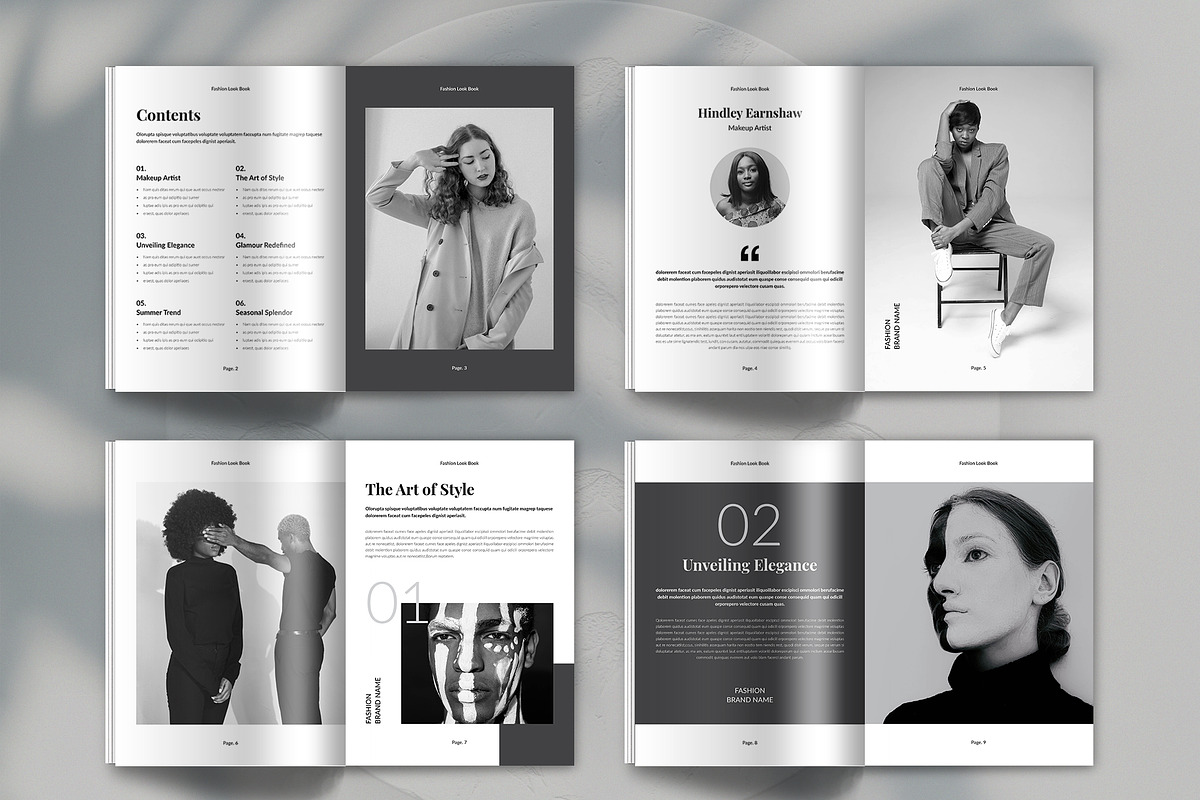 Fashion Lookbook Template, a Brochure Template by Spark_Creative (Photo 14 of 17)