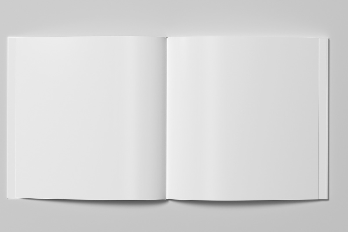 Square Photobook Mock-Up 2, a Books & Magazine Mockup by AY Mock-Ups (Photo 8 of 10)