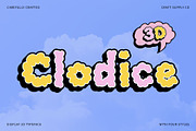 Clodice 3D, a Sans Serif Font by Craft Supply Co. (Thumbnail 1 of 8)