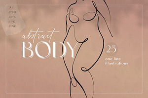 BODY - abstract one line art