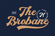 Brobane Script, a Script Font by nizarbagasm (Thumbnail 1 of 8)