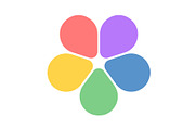 Flower petal circle diagram, an Object Graphic by Elena Pimukova (Thumbnail 2 of 9)