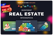 Real Estate Infographics PPT Slides, a Presentation Template by Graficso (Thumbnail 1 of 3)