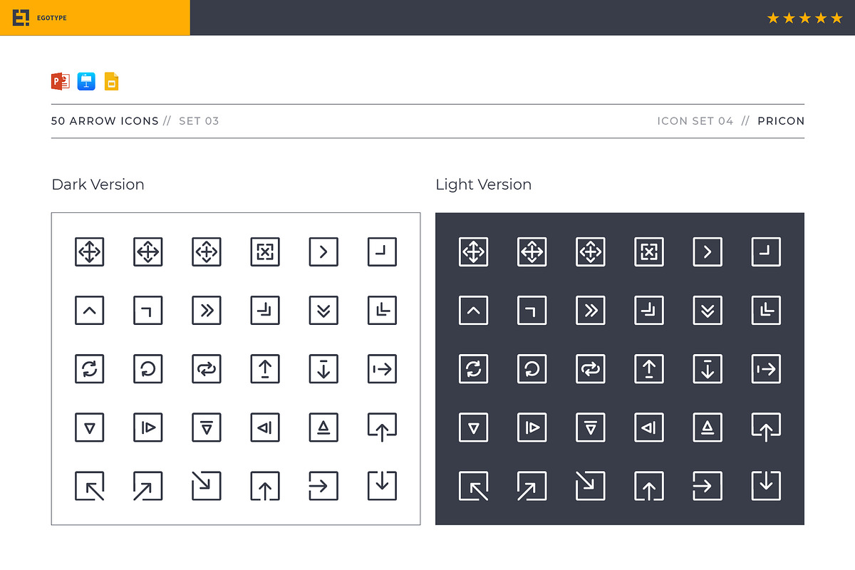 Pricon - Arrow Icon Set 03, a Presentation Template by Egotype (Photo 3 of 7)