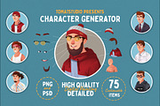 Character Potrait Generator/Creator, an Illustration by tomatstudio (Thumbnail 1 of 6)