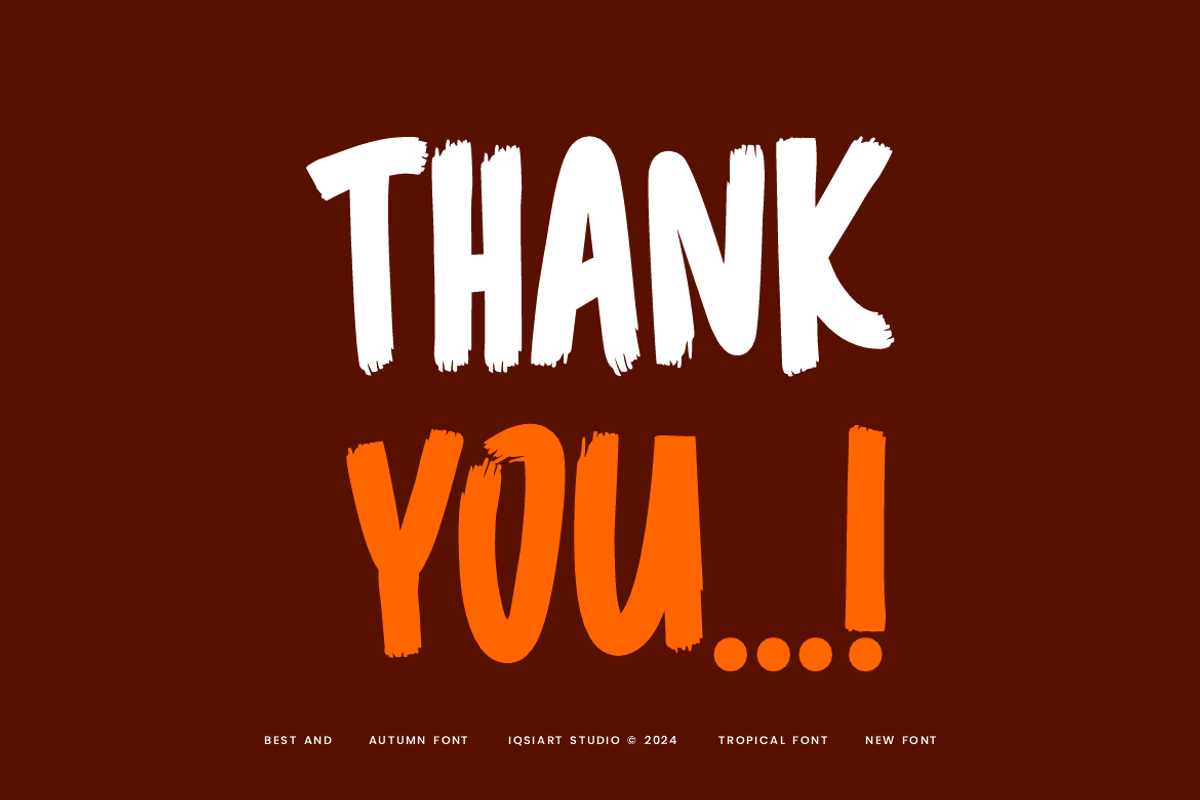 Holifall Autumn - Tropic Font, a Sans Serif Font by Iqsiart Studio (Photo 6 of 6)