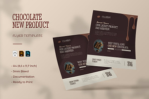 Chocolate New Product - Flyer, a Flyer Template by VUNIRA