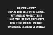 Giropask - Funny Font, a Sans Serif Font by Iqsiart Studio (Thumbnail 2 of 6)