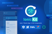 IonicKit - Ionic7 UI Kit App (Figma), an UI Kit Template by tribo.studio (Thumbnail 1 of 6)