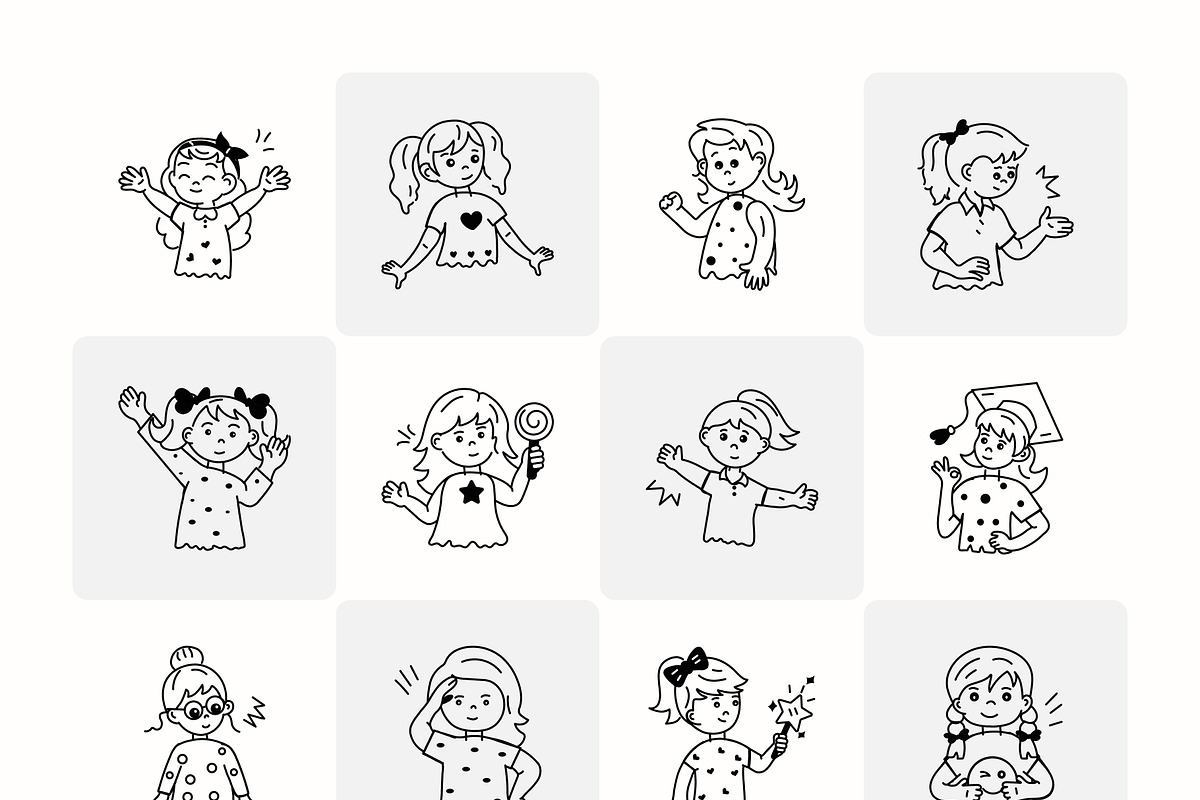 Animated Girls Icons, an Emoji Icon by Prosymbols (Photo 9 of 12)