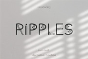 Ripple. Bohemian Sans Serif Typeface, a Sans Serif Font by DearLetters (Thumbnail 1 of 10)