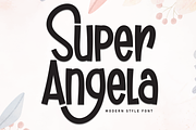 Super Angela | Script Font, a Script Font by Scratchones (Thumbnail 1 of 9)