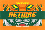 Netigre - Sport Font, a Font by Snape Design Studio (Thumbnail 1 of 5)