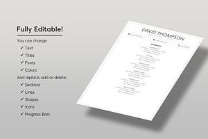 COMBO 2 RESUME CV TEMPLATES 25 & 21