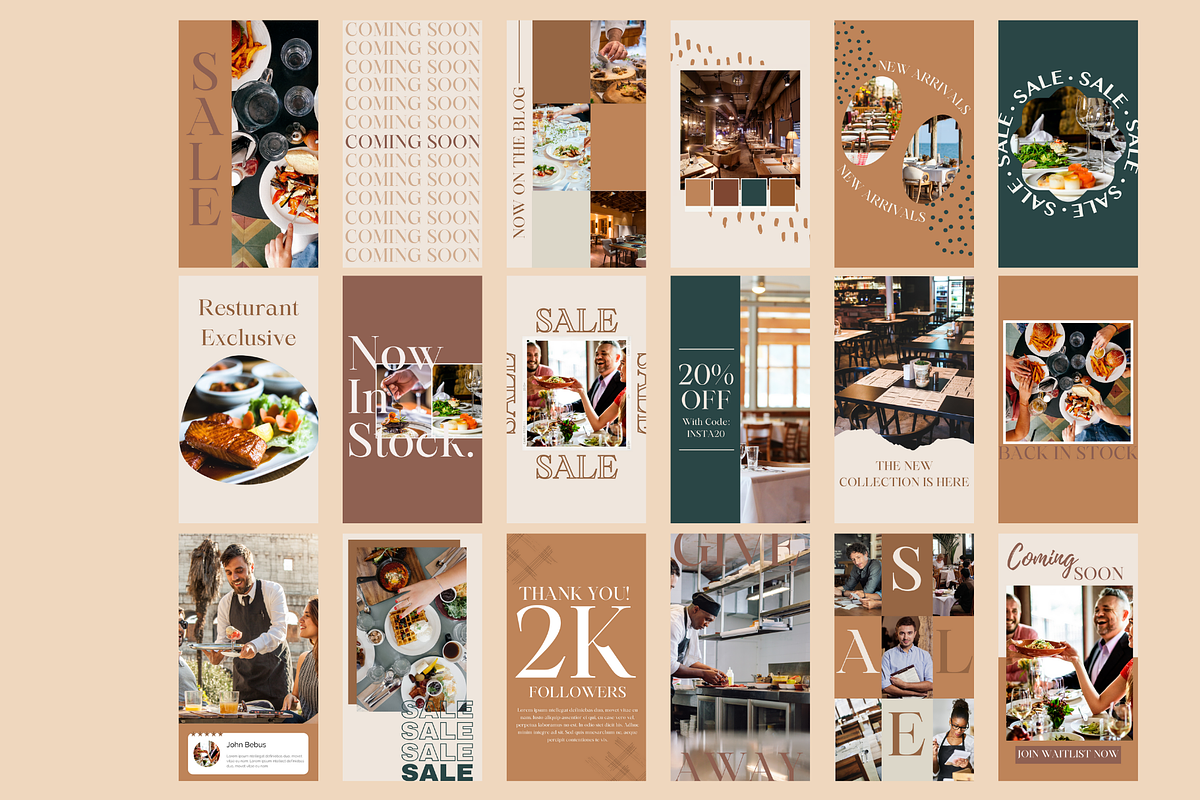 Restaurant Instagram Templates, a Social Media Template by Social Assumptions (Photo 8 of 9)