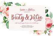 Maria Heart - Romantic Script, a Script Font by Bale Type (Thumbnail 6 of 9)
