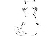 Cute Cat Silhouette Vector Mega, an Animal Illustration by Designer_Momina (Thumbnail 17 of 31)