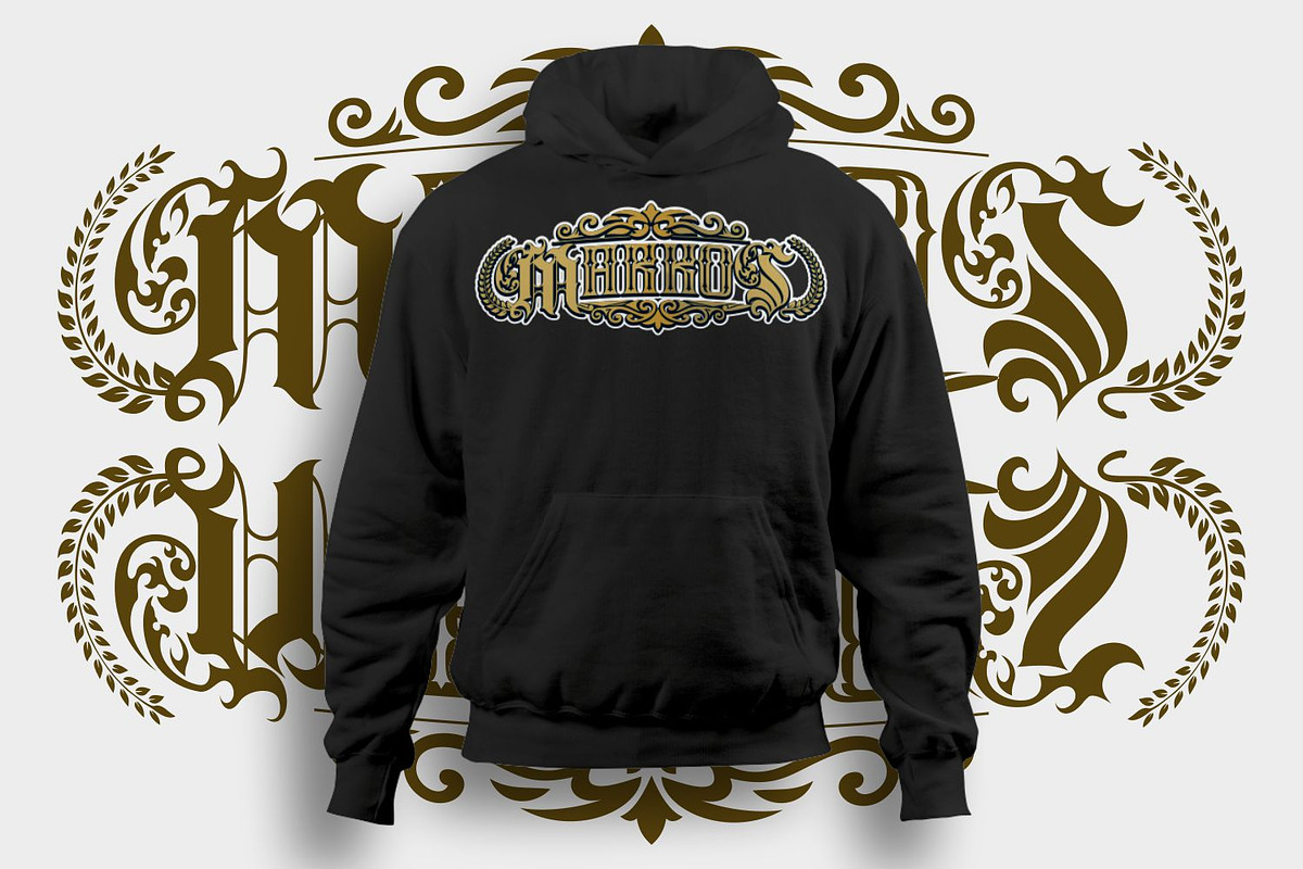 Markos Blackletter Tattoo Font, a Blackletter Font by WhymoreArt (Photo 4 of 13)