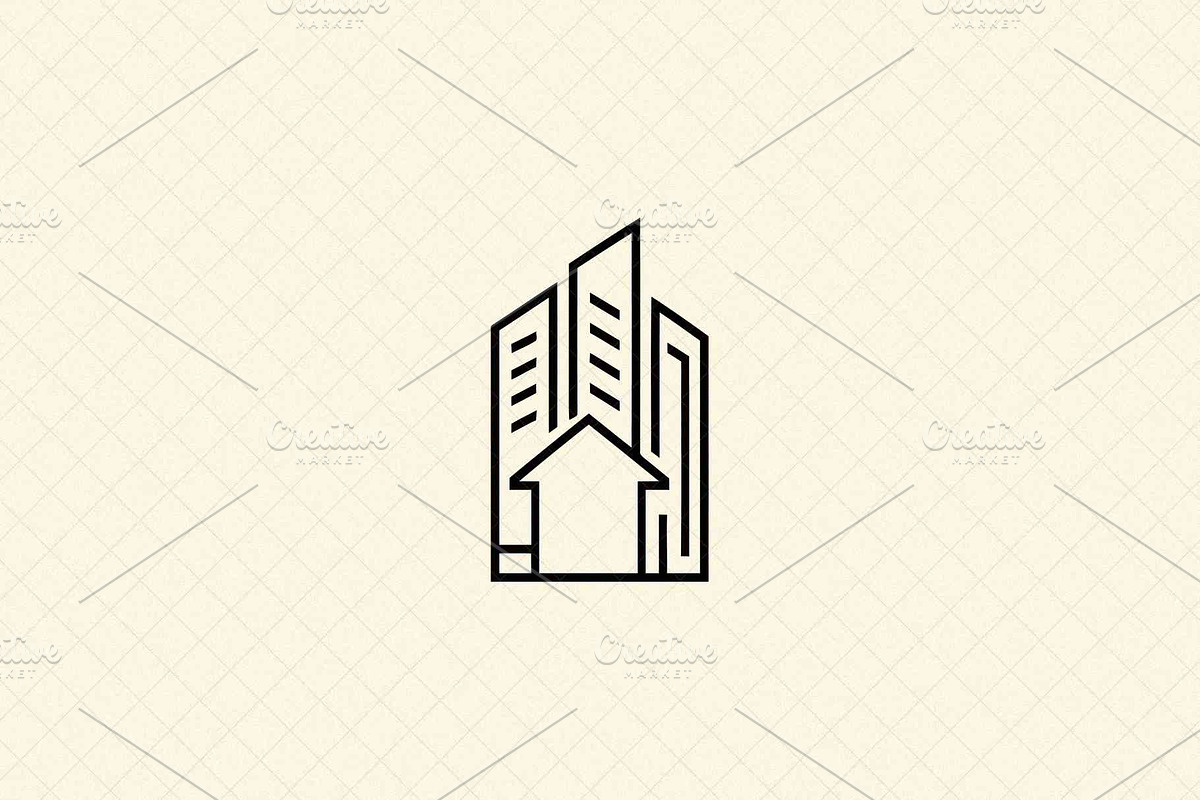 Minimalist Building Icon Outline, an Object Illustration by Vectorium Studio (Photo 1 of 4)
