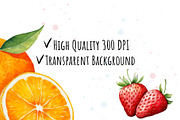 Watercolor Fruits Set, a Food Illustration by The Best Digital Plaza (Thumbnail 3 of 3)