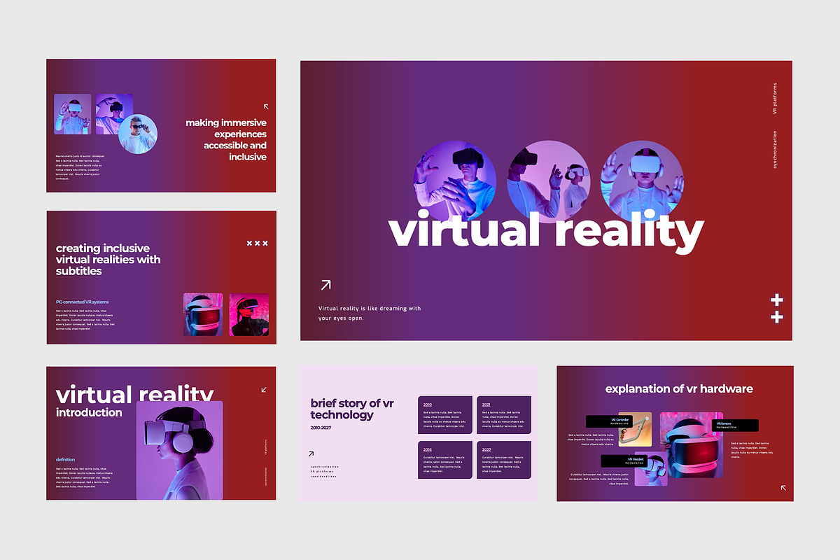 VR Pitch Deck Powerpoint Template, a Presentation Template by TMint Creative (Photo 3 of 6)
